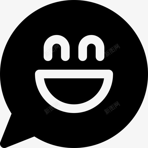 笑脸用户体验10填充图标svg_新图网 https://ixintu.com 填充 用户体验10 笑脸