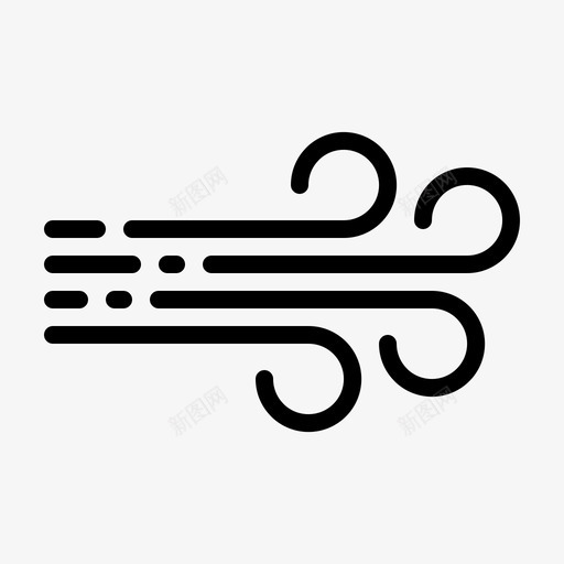风天气天气预报图标svg_新图网 https://ixintu.com 天气 天气预报