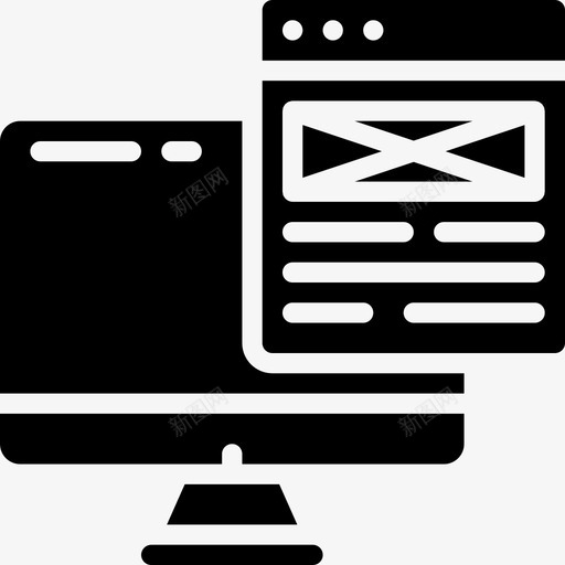 线框平面76填充图标svg_新图网 https://ixintu.com 填充 平面设计 线框