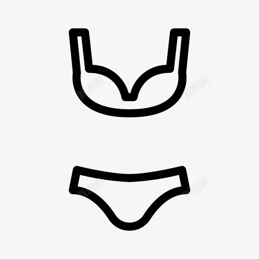 采购产品比基尼衣服内衣图标svg_新图网 https://ixintu.com 产品 内衣 季节 比基尼 泳衣 相关 衣服 采购