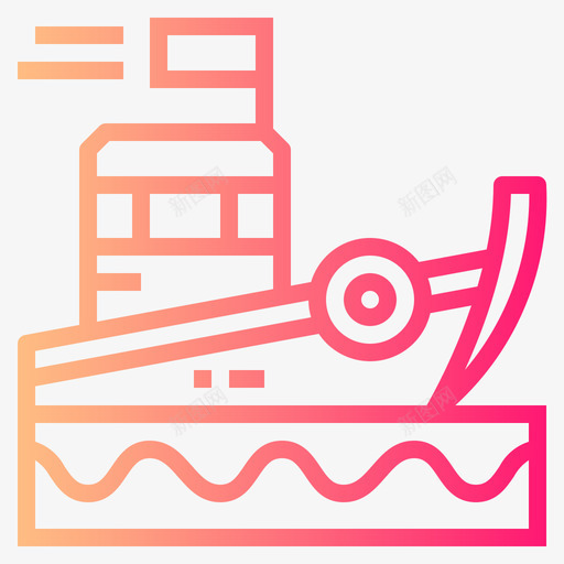 泰国23号船梯度图标svg_新图网 https://ixintu.com 23号船 梯度 泰国
