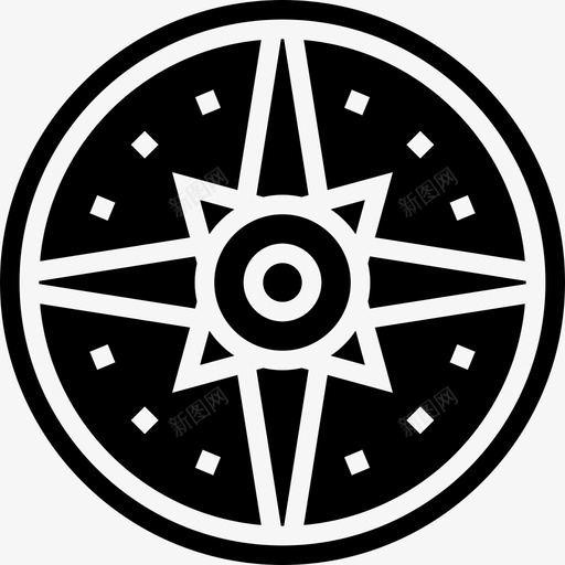 太阳墨西哥12雕文图标svg_新图网 https://ixintu.com 墨西哥12 太阳 雕文