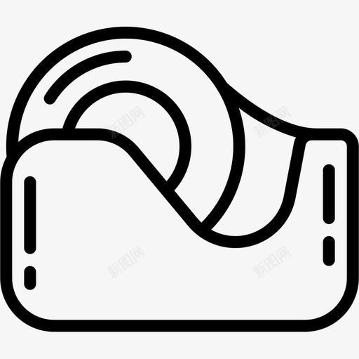 胶带信纸56线性图标svg_新图网 https://ixintu.com 信纸 线性 胶带