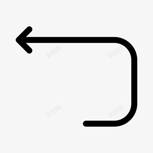 箭头后退循环图标svg_新图网 https://ixintu.com u形转弯 后退 循环 循环箭头 推特线 箭头