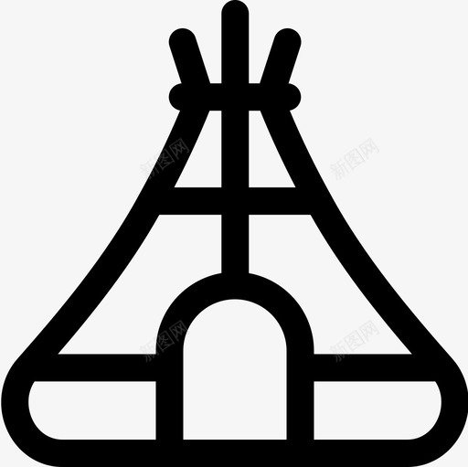 提皮房屋类型14线性图标svg_新图网 https://ixintu.com 房屋类型14 提皮 线性