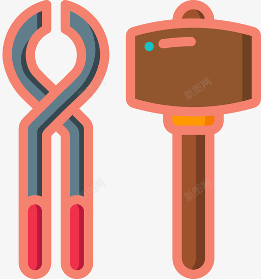 工具采矿和工艺5线性颜色图标svg_新图网 https://ixintu.com 工具 工艺 线性 采矿 颜色
