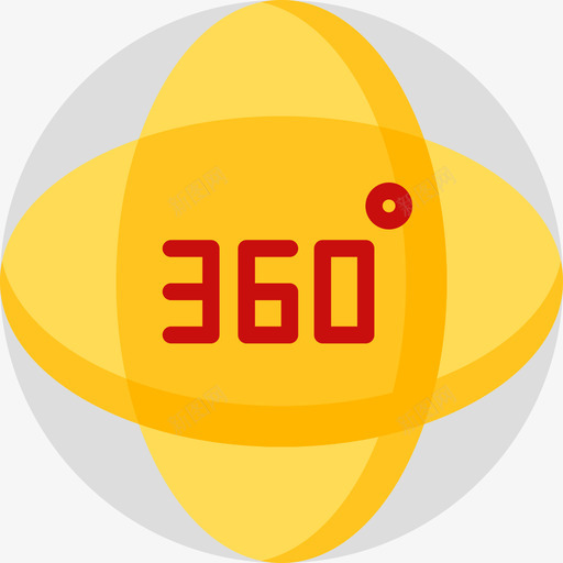 360度虚拟现实44度平面图标svg_新图网 https://ixintu.com 360度 44度 平面 虚拟现实