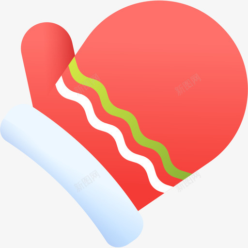 连指手套圣诞158彩色图标svg_新图网 https://ixintu.com 圣诞158 彩色 连指手套