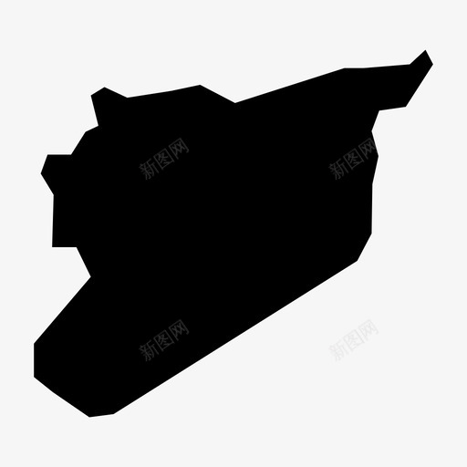 叙利亚地图阿拉伯大马士革图标svg_新图网 https://ixintu.com 中东 叙利亚地图 大马士革 阿拉伯