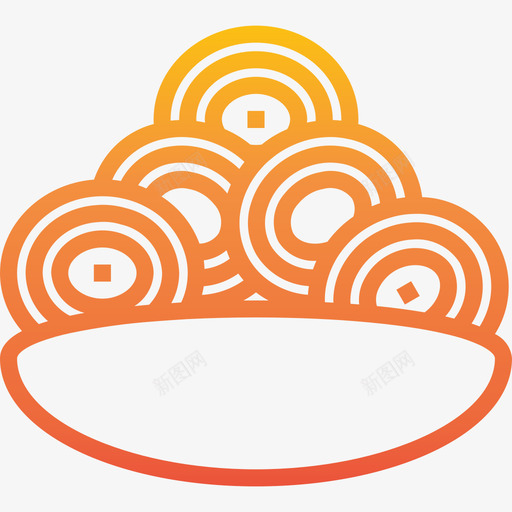 曲奇食物117梯度图标svg_新图网 https://ixintu.com 曲奇 梯度 食物