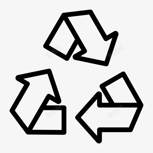 循环地球生态图标svg_新图网 https://ixintu.com 地球 循环 环境 生态 自然