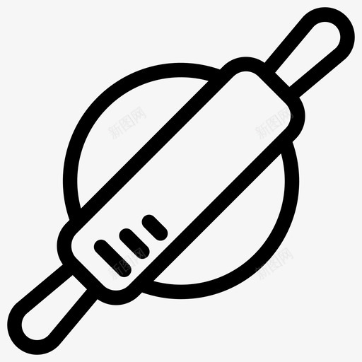 擀面杖厨房用具披萨面团图标svg_新图网 https://ixintu.com 加工 厨房用具 小麦 快餐 披萨 擀面杖 水果 线图 蔬菜 面团 食品
