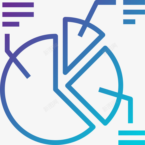 饼图业务图和图表梯度图标svg_新图网 https://ixintu.com 业务 图表 梯度 饼图