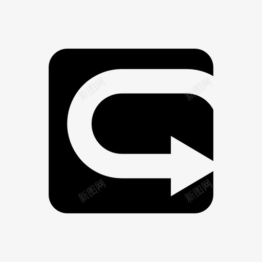 箭头方向循环图标svg_新图网 https://ixintu.com 加载 循环 方向 方式 方形 箭头 重新