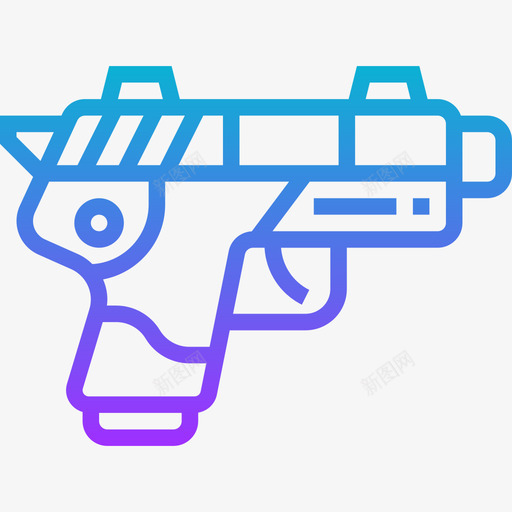 手枪警察11号梯度图标svg_新图网 https://ixintu.com 11号 手枪 梯度 警察