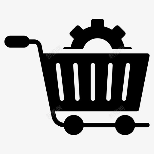 购物车设置cog首选项图标svg_新图网 https://ixintu.com 64像素 cog 优化 字形 搜索引擎 营销 设置 购物车 首选项