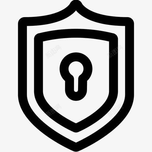 盾牌黑客35直线型图标svg_新图网 https://ixintu.com 直线型 盾牌 黑客35