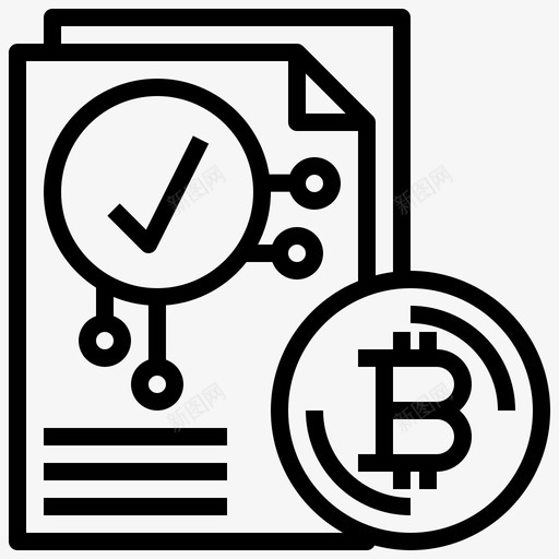 合同比特币94线性图标svg_新图网 https://ixintu.com 合同 比特币94 线性