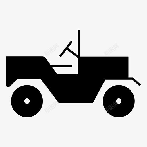 吉普车汽车路虎图标svg_新图网 https://ixintu.com 交通工具 军用 吉普车 汽车 越野车 路虎