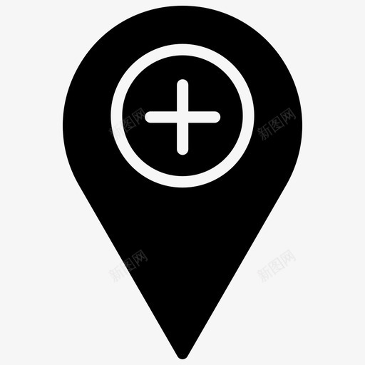 医院地址gps医院位置图标svg_新图网 https://ixintu.com gps 医疗箱2Blackfill 医院位置 医院地址