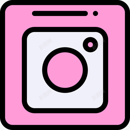 Instagram社交媒体73线性颜色图标svg_新图网 https://ixintu.com Instagram 媒体 社交 线性 颜色