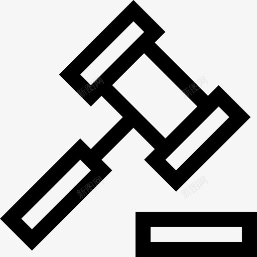 锤一般数据保护条例3线性图标svg_新图网 https://ixintu.com 一般数据保护条例3 线性 锤