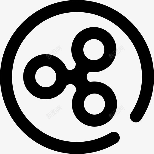 Ripple加密货币24概述图标svg_新图网 https://ixintu.com Ripple 加密 概述 货币
