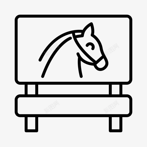 马术马赛马图标svg_新图网 https://ixintu.com 赛马 跳马 马术 骑马