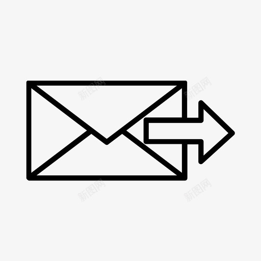 发送邮件电子邮件信封图标svg_新图网 https://ixintu.com 信件 信封 发送 消息 电子邮件 转发 邮件