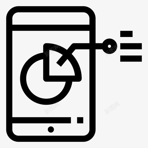 智能手机商务金融图标svg_新图网 https://ixintu.com 办公 商务 手机 智能 统计 营销 金融