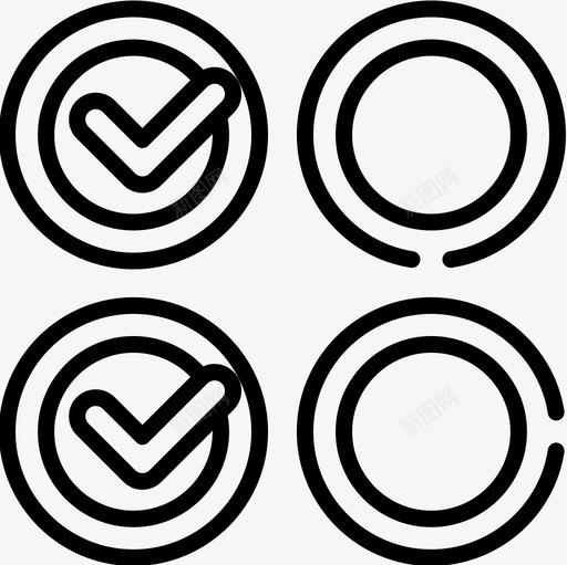 检查用户体验线性图标svg_新图网 https://ixintu.com 体验 检查 用户 线性