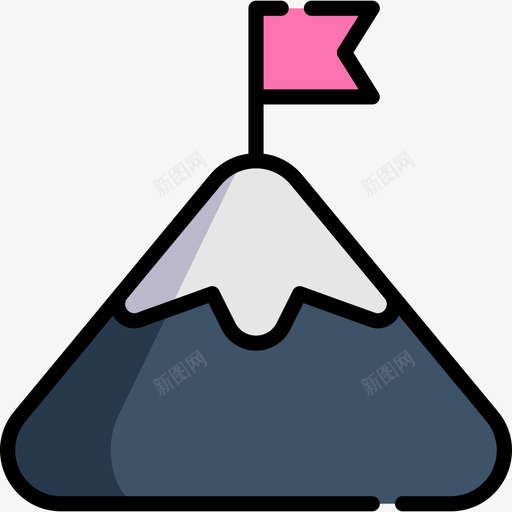 山工商管理3线颜色图标svg_新图网 https://ixintu.com 工商管理 颜色
