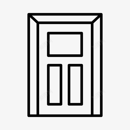 门建筑门道图标svg_新图网 https://ixintu.com 家 建筑 房子 装饰 门 门道