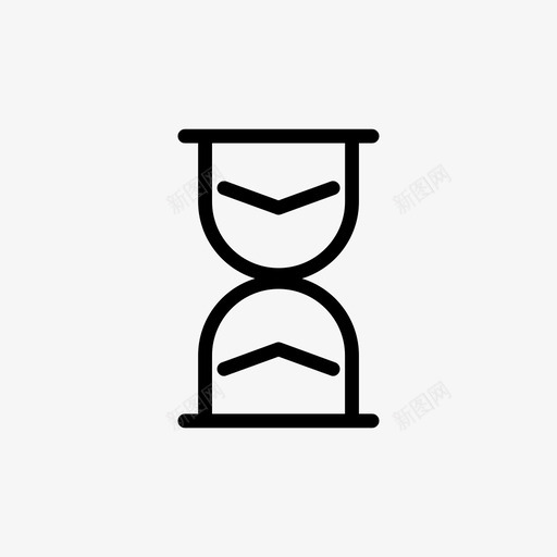 沙漏计时器模拟计时器沙漏图标svg_新图网 https://ixintu.com 复古 手表 模拟 沙漏 计时器