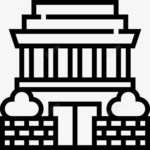 胡志明陵墓地标12直线形图标svg_新图网 https://ixintu.com 地标12 直线形 胡志明陵墓