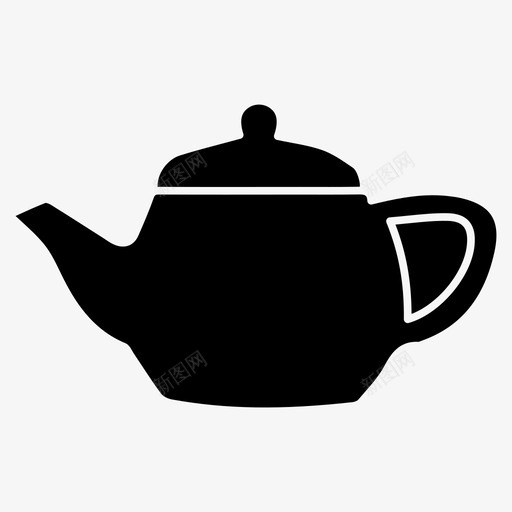 水壶茶壶咖啡店雕文图标svg_新图网 https://ixintu.com 咖啡店雕文图标 水壶 茶壶