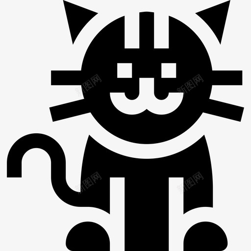 猫过敏5填充图标svg_新图网 https://ixintu.com 填充 过敏