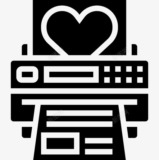 打印机图形63字形图标svg_新图网 https://ixintu.com 图形设计63 字形 打印机