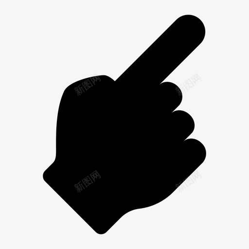 指向上指向手指图标svg_新图网 https://ixintu.com 向上 手势 手指 指向 教育