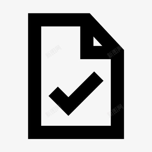 纸张检查文档保存图标svg_新图网 https://ixintu.com 保存 数据库 文档 检查 纸张