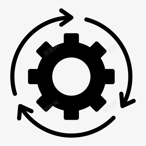 重新加载设置配置首选项图标svg_新图网 https://ixintu.com 64像素 优化 加载 字形 搜索引擎 营销 设置 配置 重新 首选项