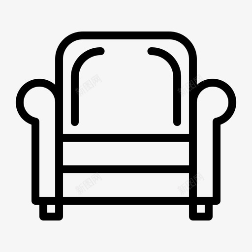 沙发座家具家具及家居装饰图标svg_新图网 https://ixintu.com 家具 家具及家居装饰 沙发座