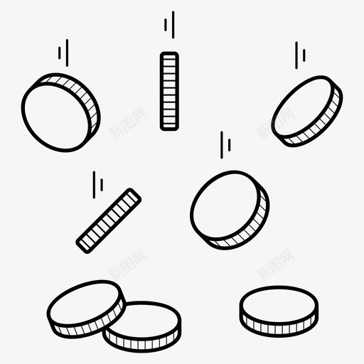 退款保证退款硬币掉落图标svg_新图网 https://ixintu.com 保证 掉落 硬币 退款