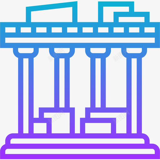 帕台农神庙地标9坡度图标svg_新图网 https://ixintu.com 地标 坡度 帕台 神庙