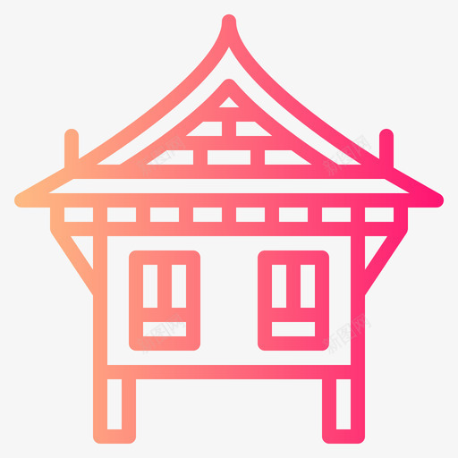 泰国豪斯23号梯度酒店图标svg_新图网 https://ixintu.com 23号 梯度 泰国 豪斯 酒店