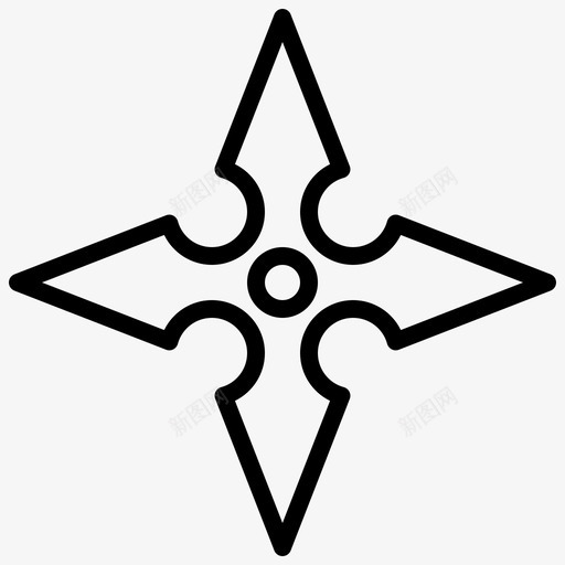 Shuriken忍者海龟3直系图标svg_新图网 https://ixintu.com Shuriken 忍者海龟3 直系