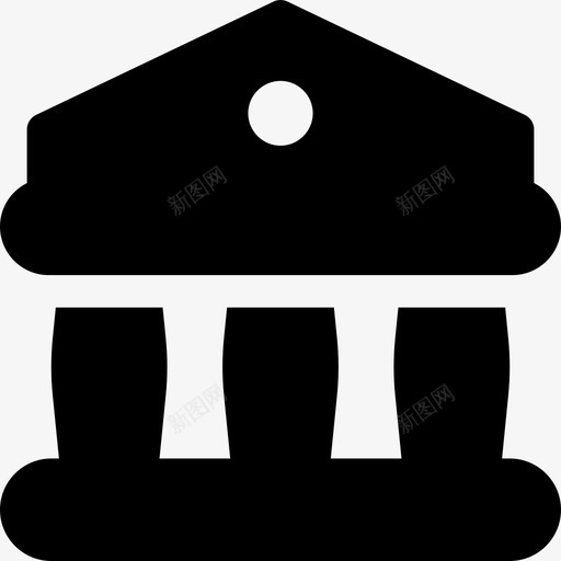 银行经济体31已填充图标svg_新图网 https://ixintu.com 已填充 经济体31 银行