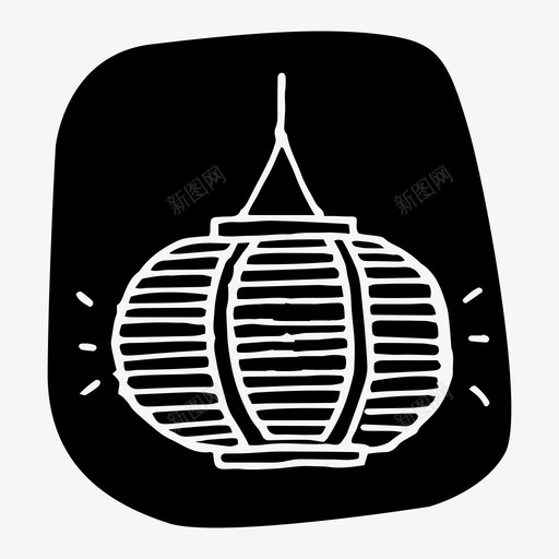 灯笼亚洲韩国图标svg_新图网 https://ixintu.com 亚洲 木版 灯笼 韩国