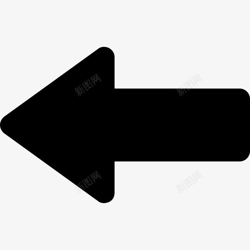 左箭头方向导航图标svg_新图网 https://ixintu.com 实心箭头 导航 左箭头 方向