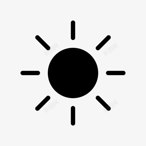 太阳自然光太阳图标svg_新图网 https://ixintu.com 升起 图标 太阳 太阳光 自然光